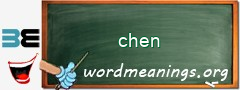 WordMeaning blackboard for chen